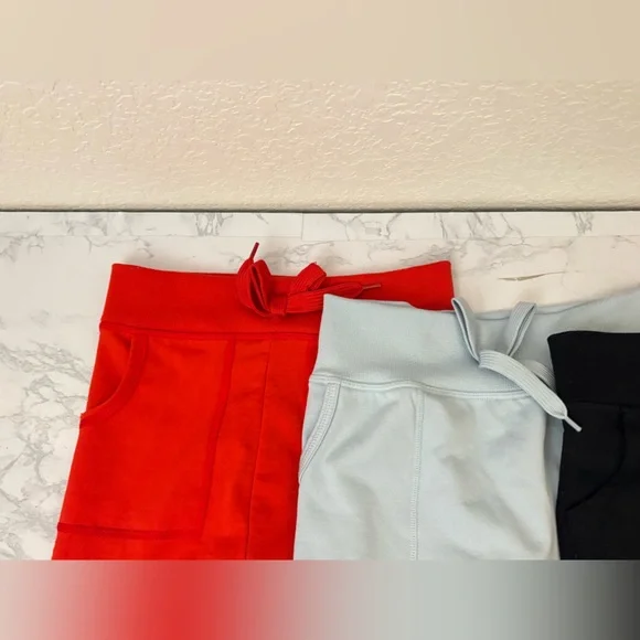 Copper Key Girls High Rise Knit Pants Size L/XL Lot Of 3 Joggers Red Black - Picture 3 of 6